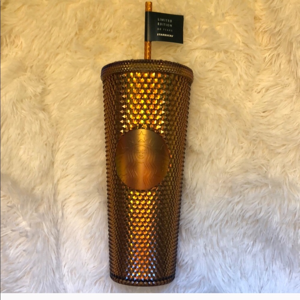 Starbucks Gold studded tumbler